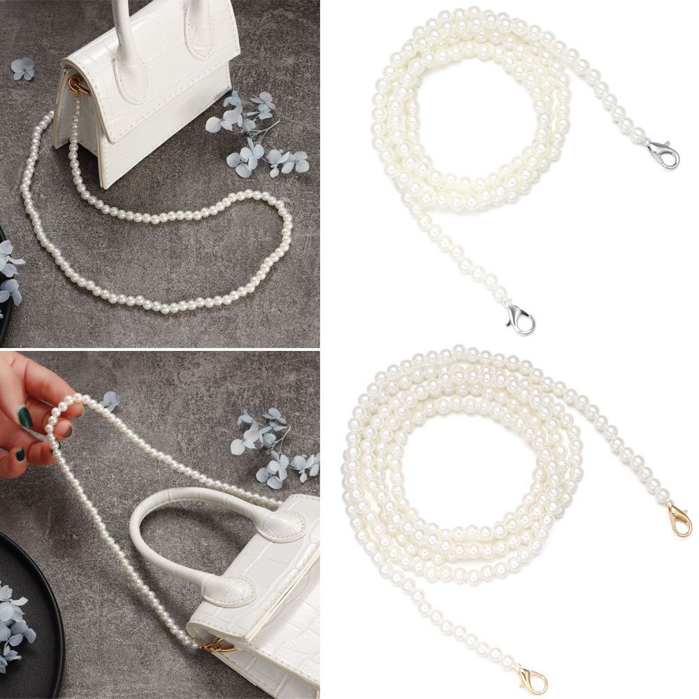 Dây đeo túi xách dạng chuỗi hạt ngọc trai chất lượng cao với 13 kích cỡ tùy chọn thời trang sang trọng