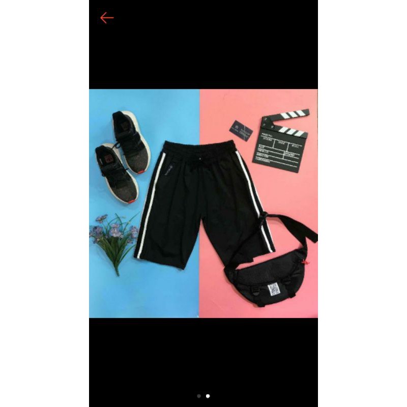 Quần short Đen Viền Trắng , MADE BY F.O.F