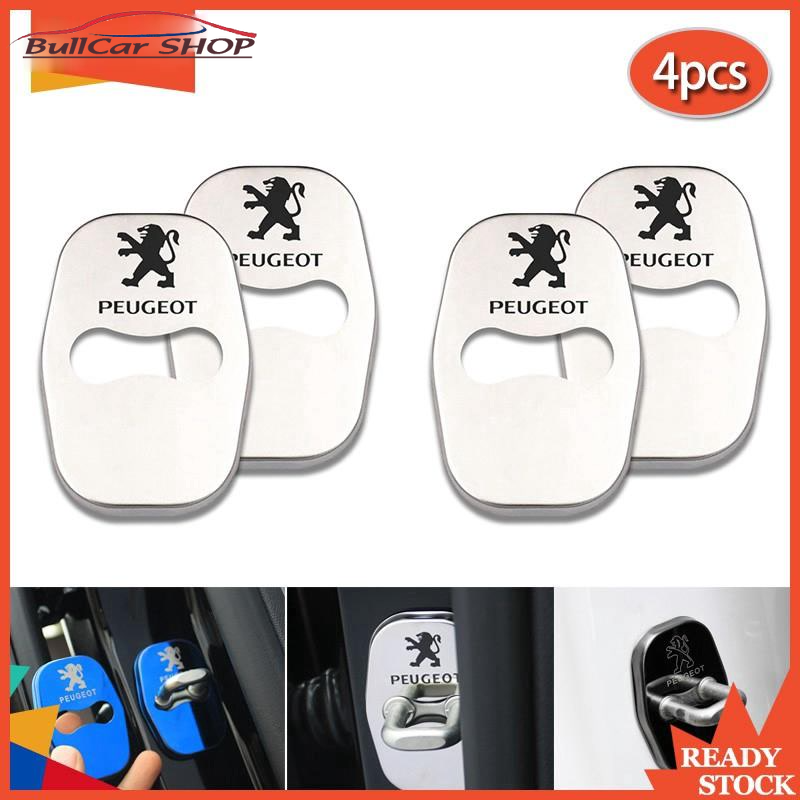 Bộ 4 Vỏ Gắn Khóa Cửa Xe Hơi Hiệu Peugeot 208 308 508 2008 3008 5008 408 5008 3008