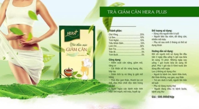 [CHÍNH HÃNG] Trà thảo mộc Hera Plus giúp giảm mỡ | BigBuy360 - bigbuy360.vn