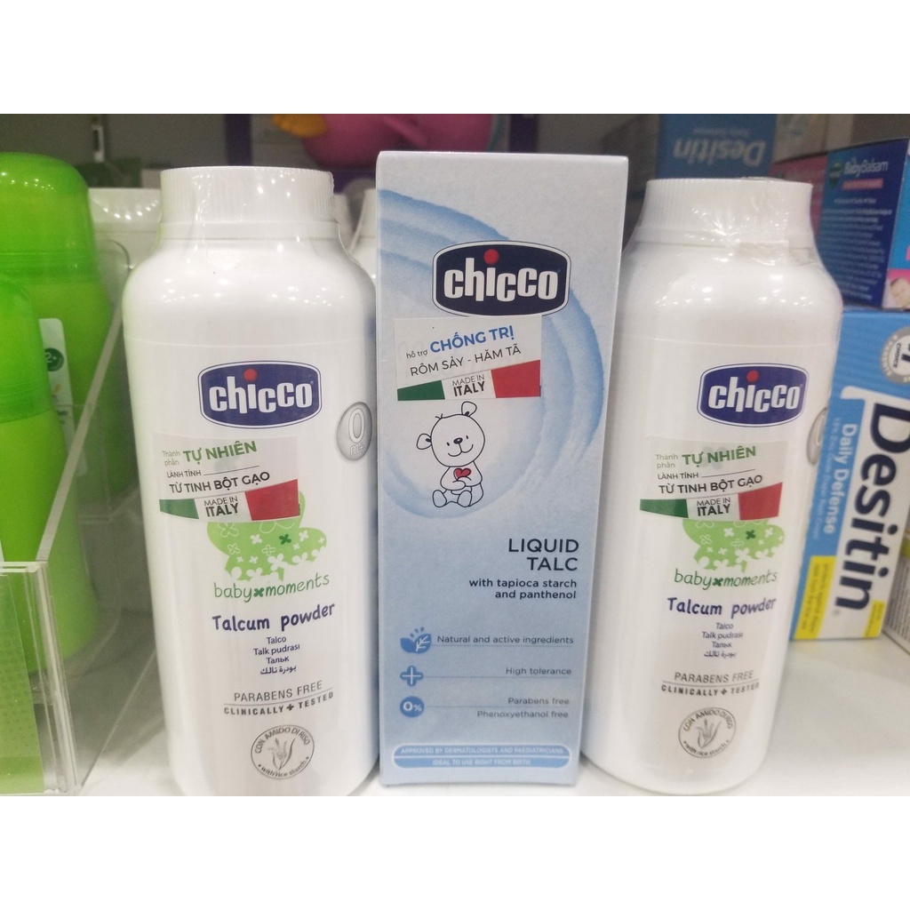 [CHÍNH HÃNG] Phấn rôm/Phấn rôm nước CHICCO 0M+ date 2024