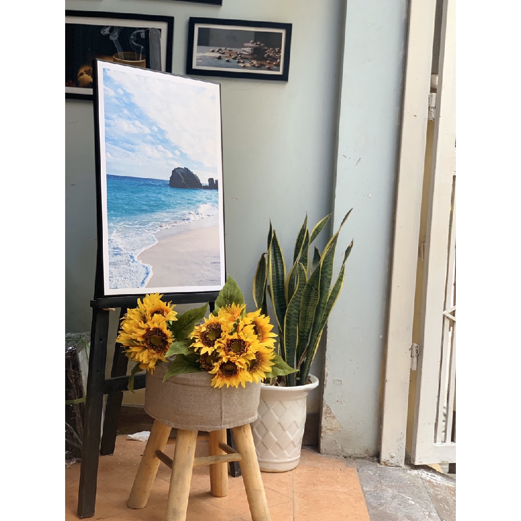 Khung tranh canvas hình lá cỡ 30x45 ( tranh kèm khung y hình ), Giá bán 1 tranh | BigBuy360 - bigbuy360.vn