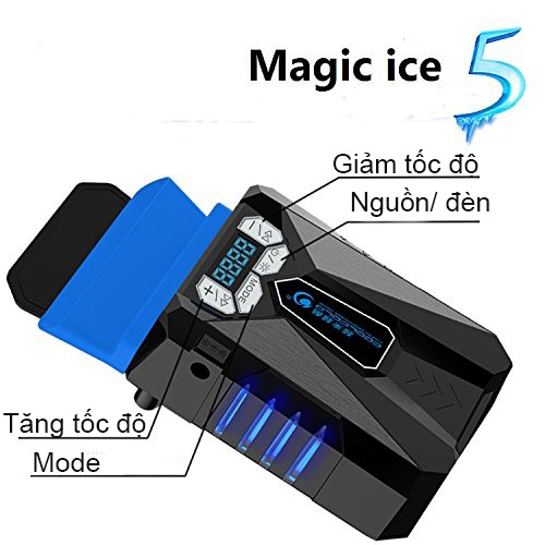 Quạt hút nhiệt laptop Coolcold Ice Magic 5 nguồn USB 5V