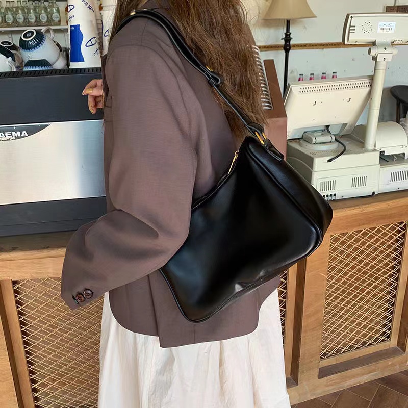 Túi đeo chéo nữ da mềm mại túi đeo vai vintage phong cách thời trang