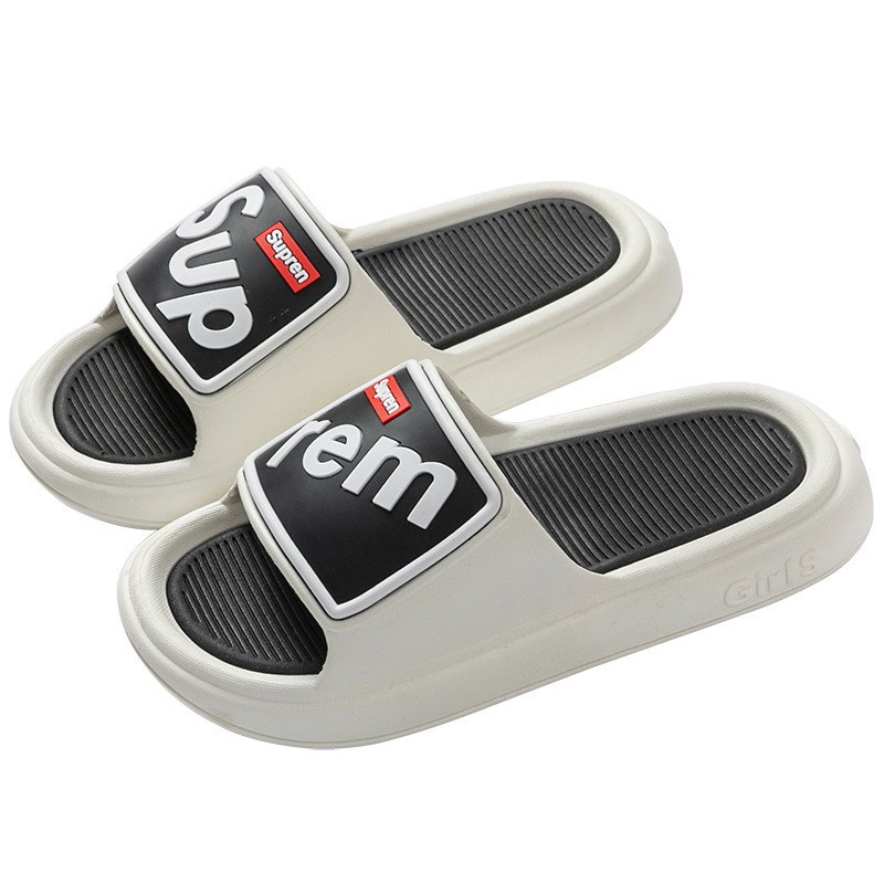 Dép quai ngang nam và nữ SUPREN đế cao 4,5cm tôn chân cực đẹp, Dép thời trang hot trend 2022