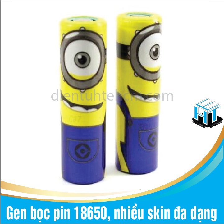 COMBO 4 Gen bọc pin 18650, nhiều skin đa dạng