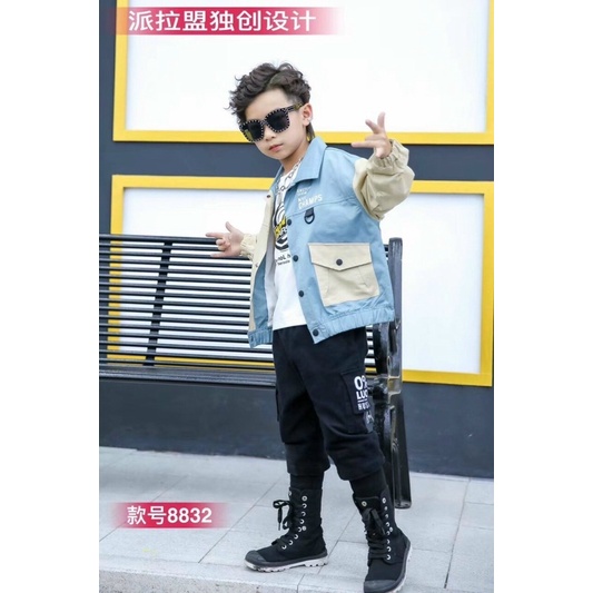 Áo khoác Dù hai lớp cho bé trai size đại 20-35kg