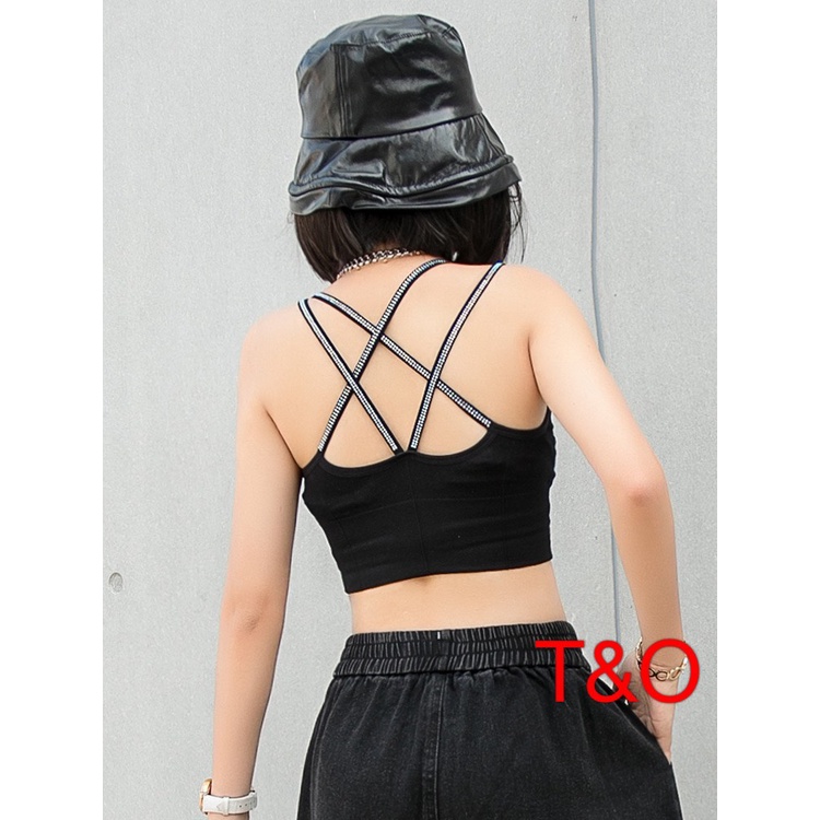 Áo Bra Đá 2 dây len tăm hàng Quảng Châu Cao Cấp