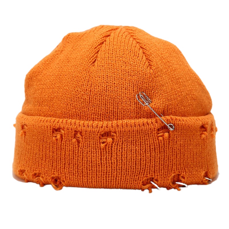Mũ beanie dệt kim 10MK màu sắc cổ điển dành cho nam và nữ