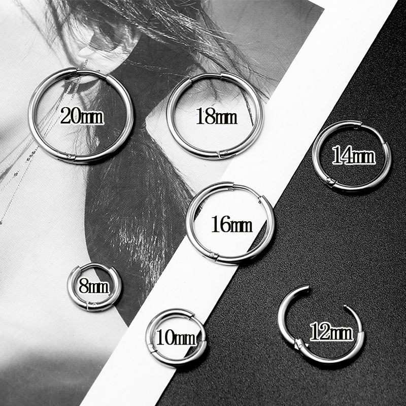 Bông tai làm từ thép titan phong cách hiphop cá tính