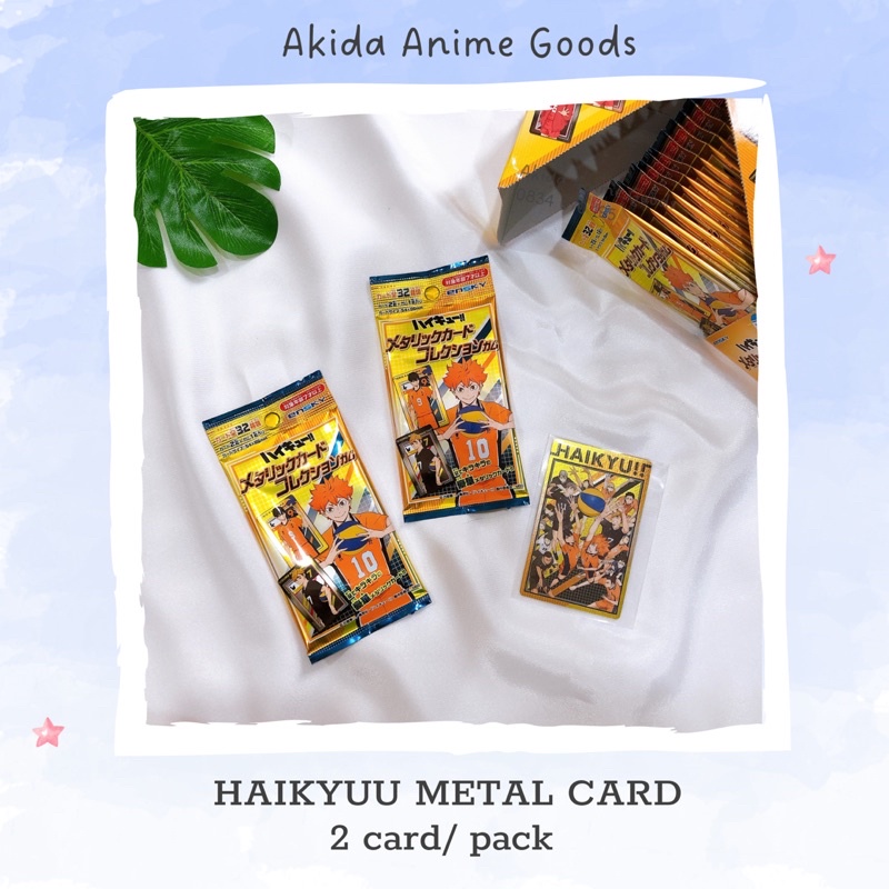 Pack random/ thẻ nhân vật anime - metal card - haikyuu