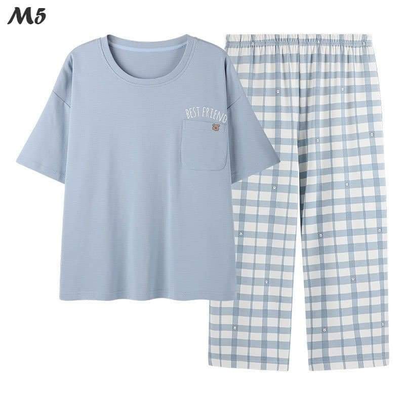 Đồ Bộ Nữ mặc nhà.dồ ngủ  dễ thương chất liệu cotton thái, dầy dặn mát mịn _mẫu M