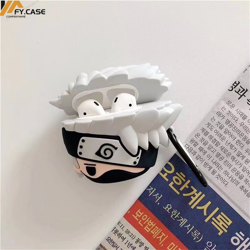 Vỏ Bảo Vệ Hộp Sạc Tai Nghe Airpod 1 2 3 Pro Bằng Silicon Chống Sốc Hình Naruto Hoạt Hình Dễ Thương