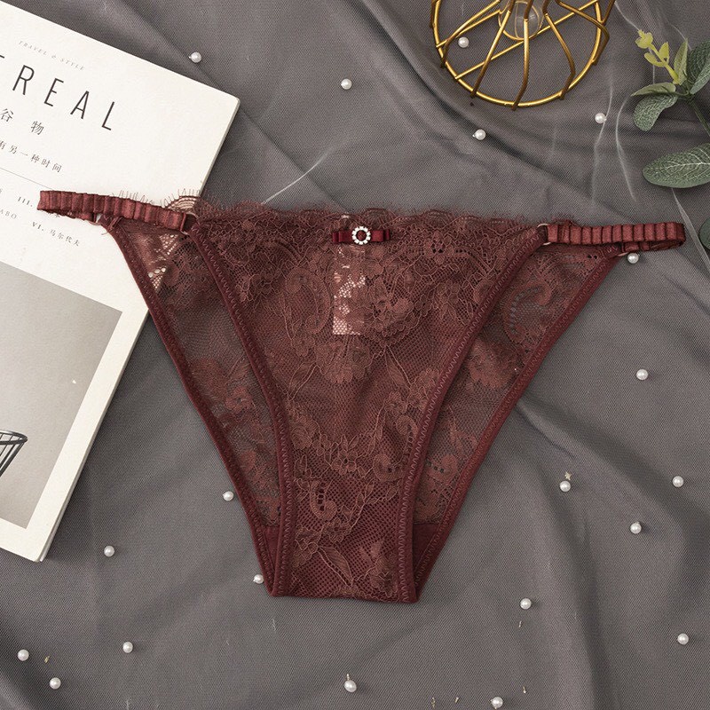 Quần Lót Nữ Ren Xuyên Thấu Họa Tiết Sexy Quyến Rủ Min Underwear 133178