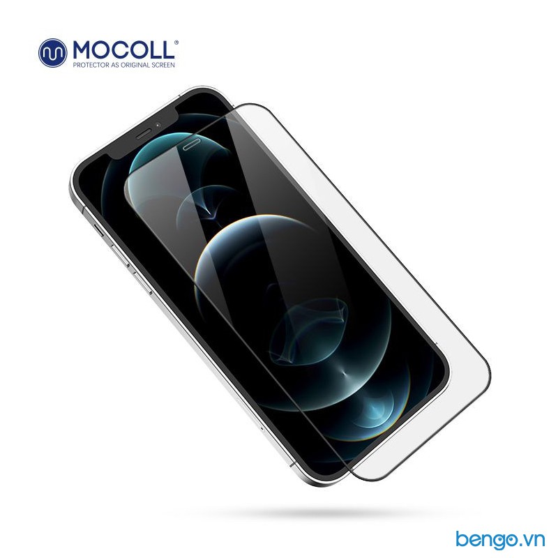 Dán cường lực iP 12 Pro Max MOCOLL 2.5D Full màn hình/Full màn hình Clear