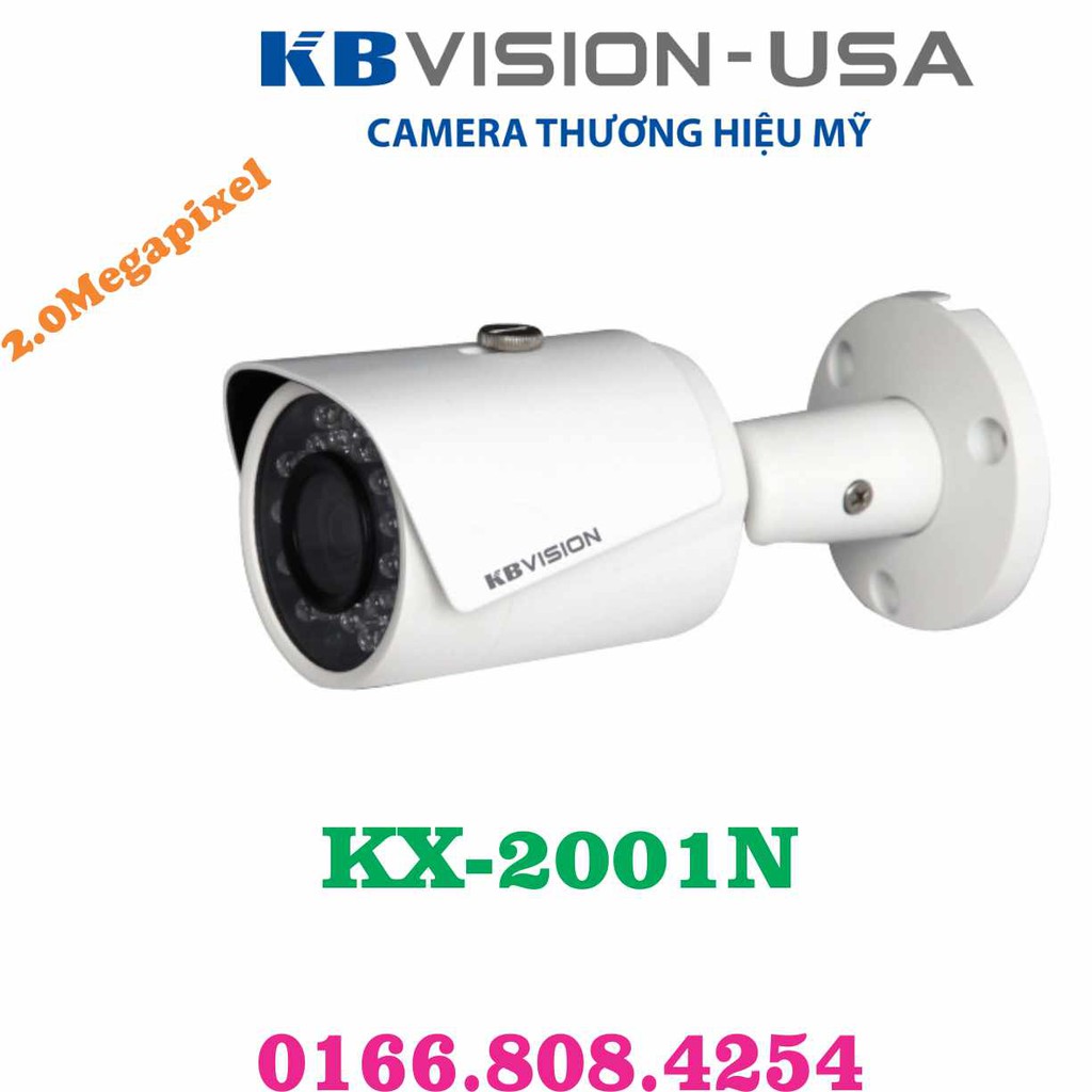 Camera IP hồng ngoại 2.0 Megapixel KBVISION KX-2001N
