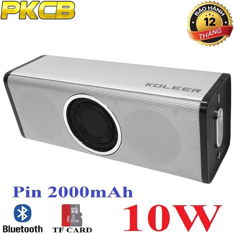 Loa Bluetooth Koleer SU-H5 Bass Căng, Âm Thanh Sống Động, Thiết Kế Bắt Mắt, Dung Lượng Pin Cao. Bảo Hành 12 Tháng