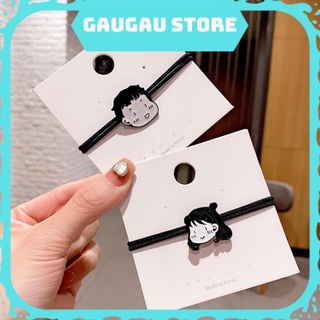 Dây cột tóc họa tiết hoạt hình phong cách hàn quốc