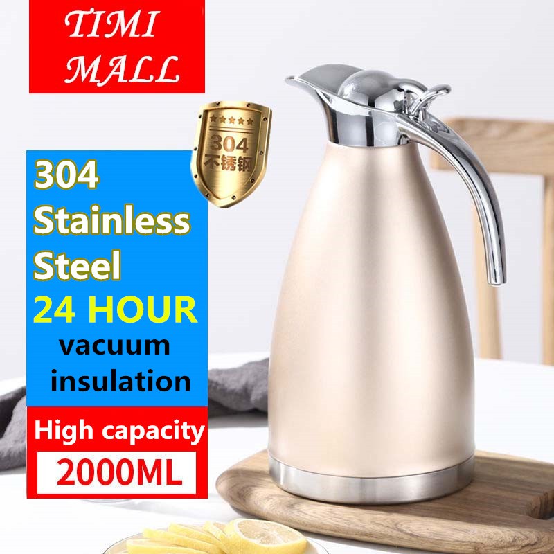 Bình Nước Inox 304 Giữ Nhiệt Cao Cấp 2000ml