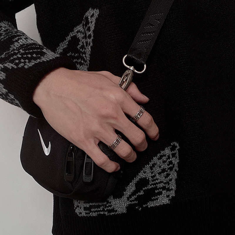 Nhẫn kim loại thời trang phong cách hiphop dành cho nam