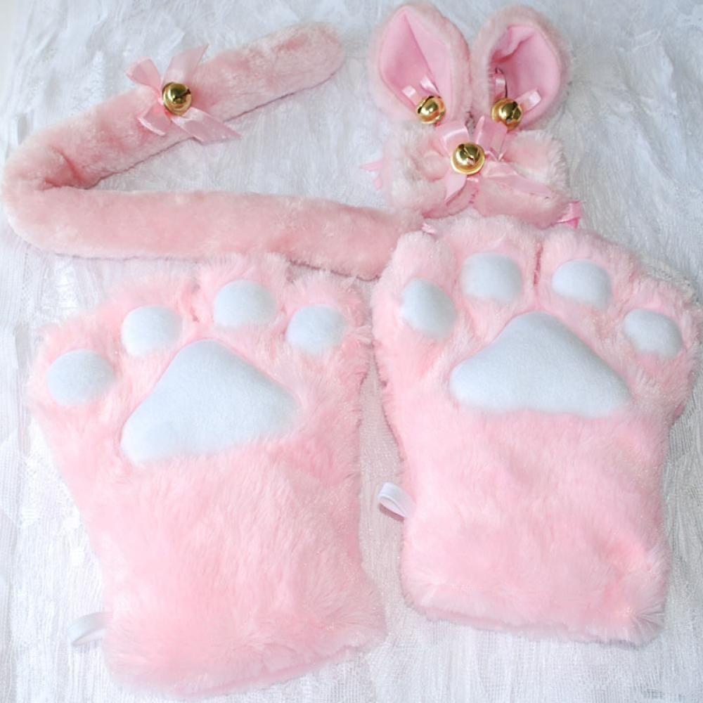 DORAW Cosplay Costume Anime Plush Halloween Cat Ears