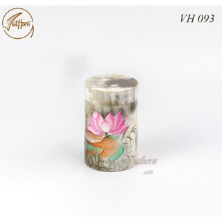 [Chính Hãng] Hộp đựng chè bằng sừng trâu tự nhiên nguyên chiếc sang trọng,độc đáo, đẳng cấp VIETHORN Sản phẩm xuất khẩu