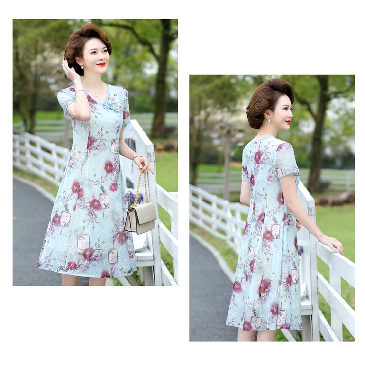 Đầm Thời Trang Mùa Hè Phong Cách Mới Dành Cho Phụ Nữ Trung Niên 2022