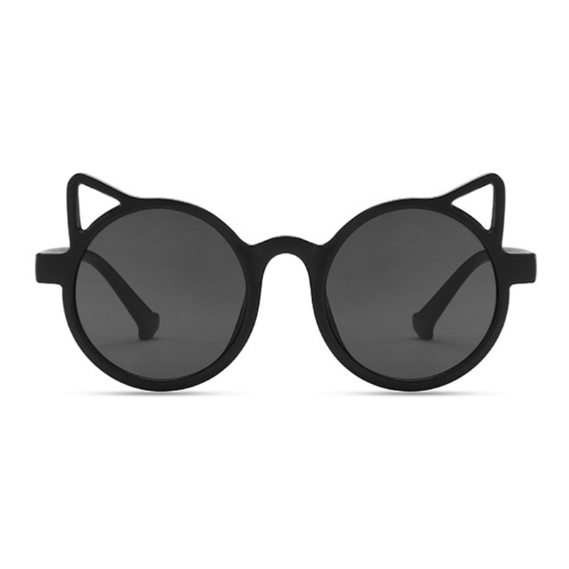 Kính Mát Tròng Tròn Chống Tia UV Hình Tai Mèo Hoạt Hình Bảo Vệ Mắt Cho Bé Sự Bảo Vệ