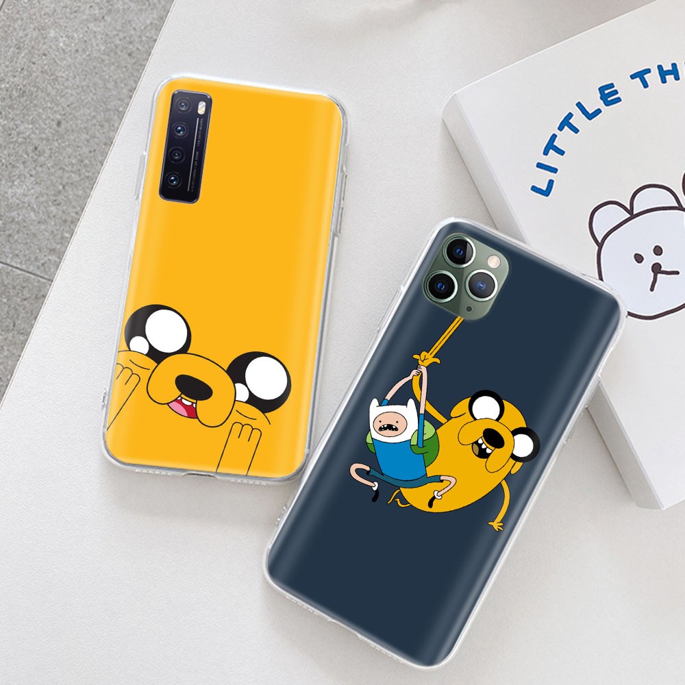 Ốp điện thoại mềm trong suốt in hình Adventure Time cho iPhone 8 7 6 6S Plus 5 5S SE 5c