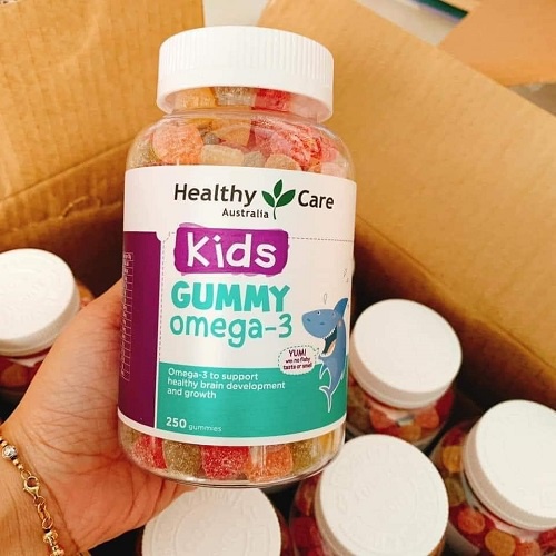 Kẹo dẻo Omega 3, Kẹo Gummy Kids Healthy Care cho trẻ của Úc lọ 250 viên