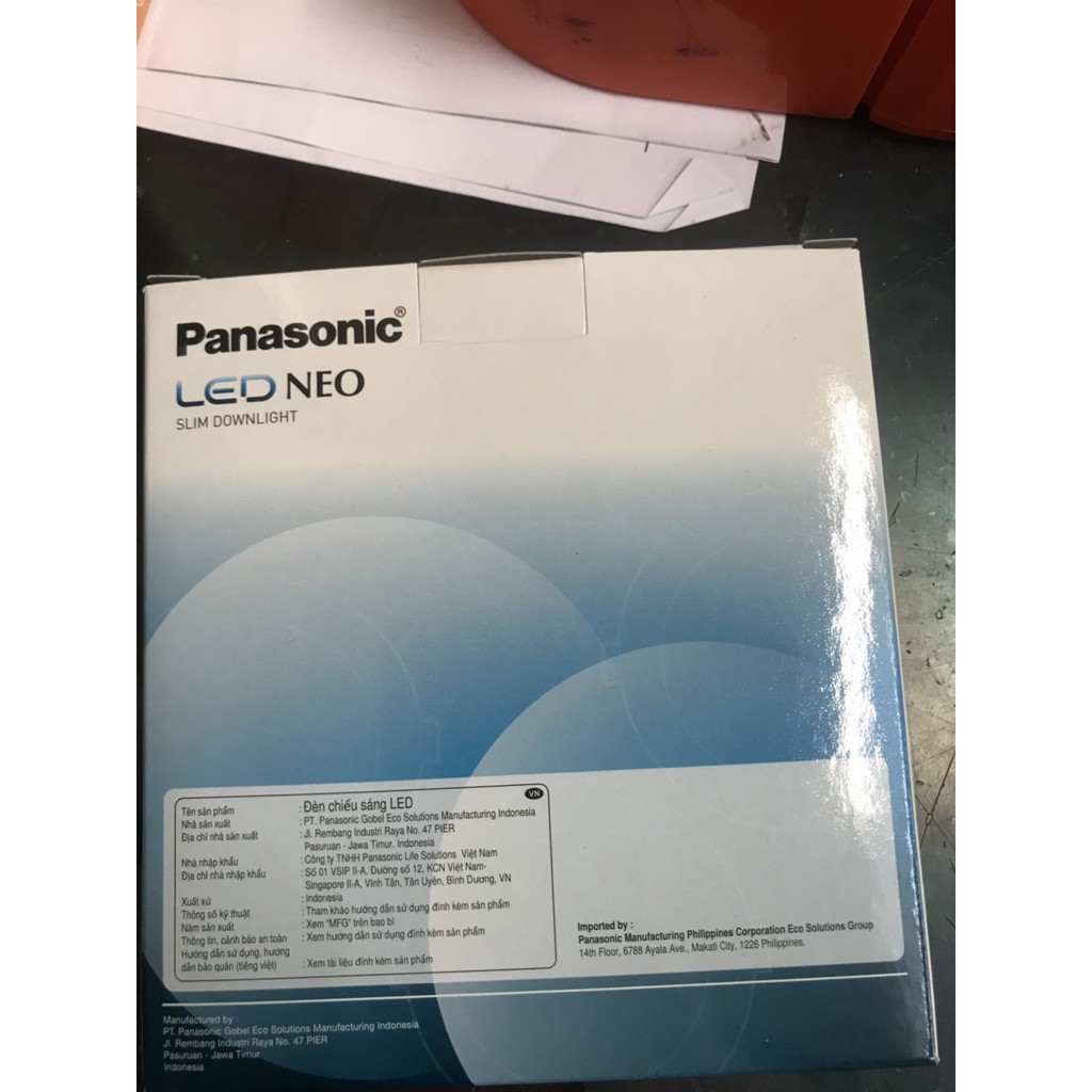 Đèn Led  Âm Trần Siêu Mỏng 12W Panasonic Phi 125 ( made in Indonesia)