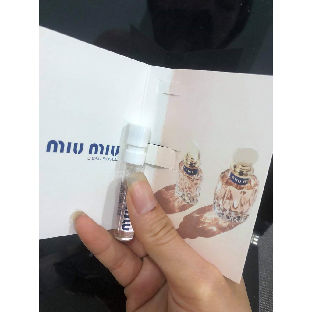 VIAL NƯỚC HOA NỮ L’EAU ROSÉE  MIU MIU 1.2ML XÁCH TAY MỸ