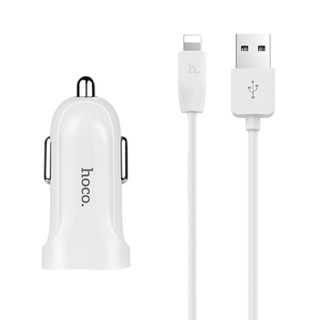 Tẩu sạc oto HOCO Z2 (ko cáp) (kèm cáp L, Micro)