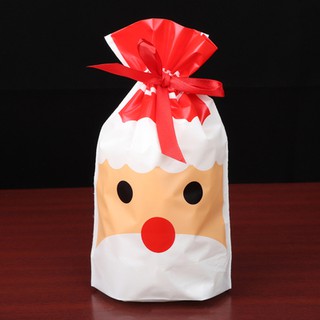 (Set 10) Túi bánh kẹo rút nơ chấm tròn giáng sinh