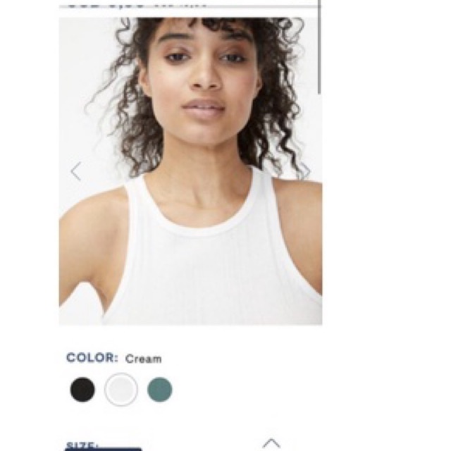 Áo sát nách dáng Crop top nữ AE