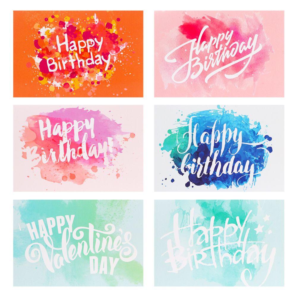 Set 6 Thiệp Chúc Mừng Sinh Nhật Độc Đáo
