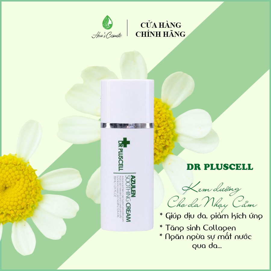 (TRỢ GIÁ) Kem làm dịu da giảm kích ứng Dr Pluscell_ Kem cho da nhạy cảm Azulen soothing cream Drpluscell