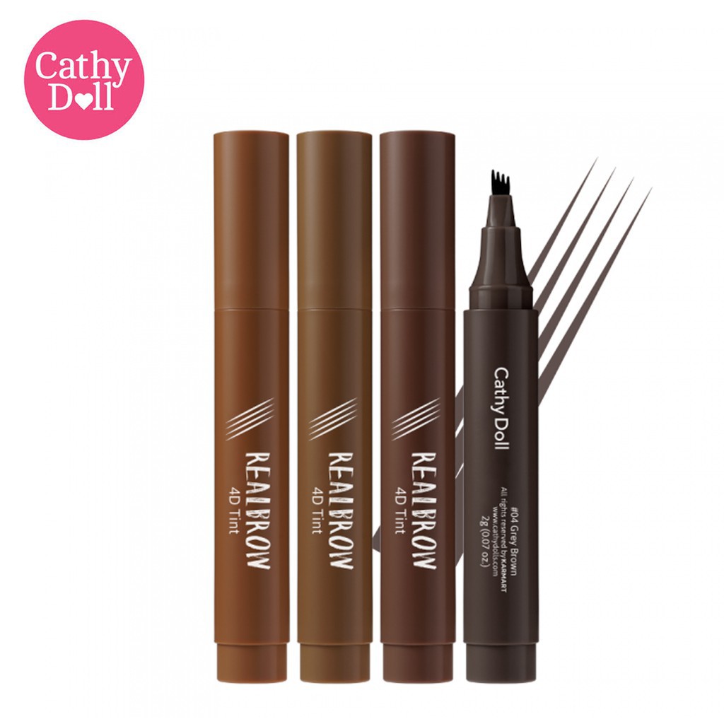 Bút vẽ chân mày Cathy Doll Real Brow 4D Tint 2G