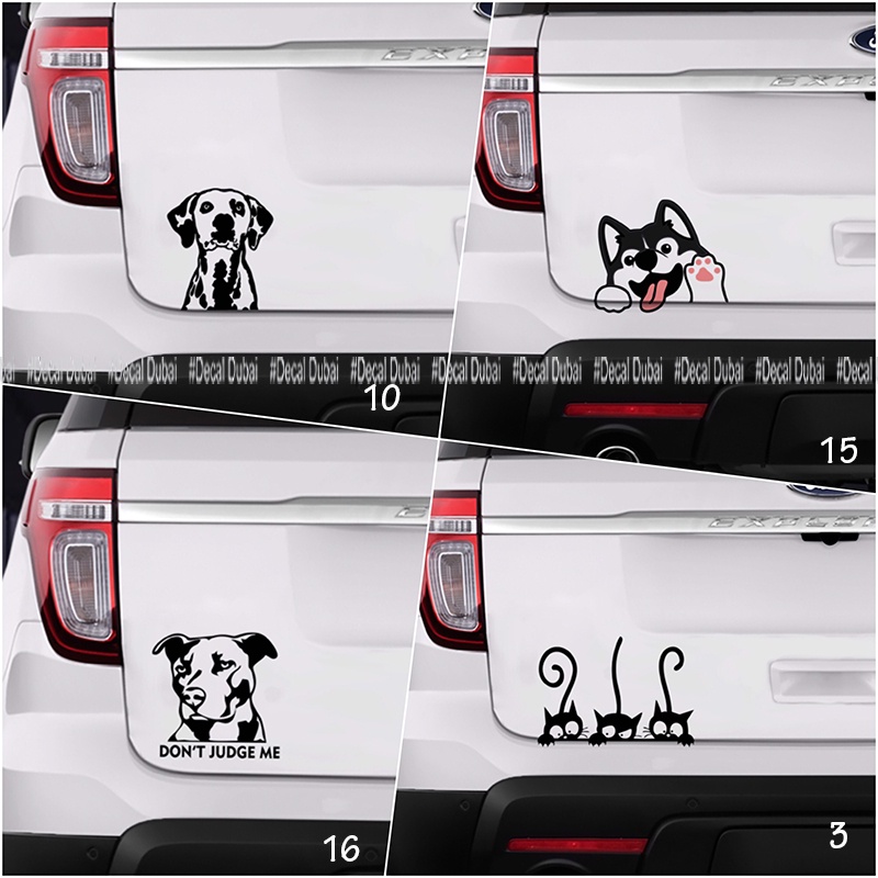 Tem Sticker Dán Trang Trí Xe Cực Dễ Thương - Dán mọi vị trí xe, tuỳ ý lựa chọn hình - Decal chuyên dụng dán xe ô tô