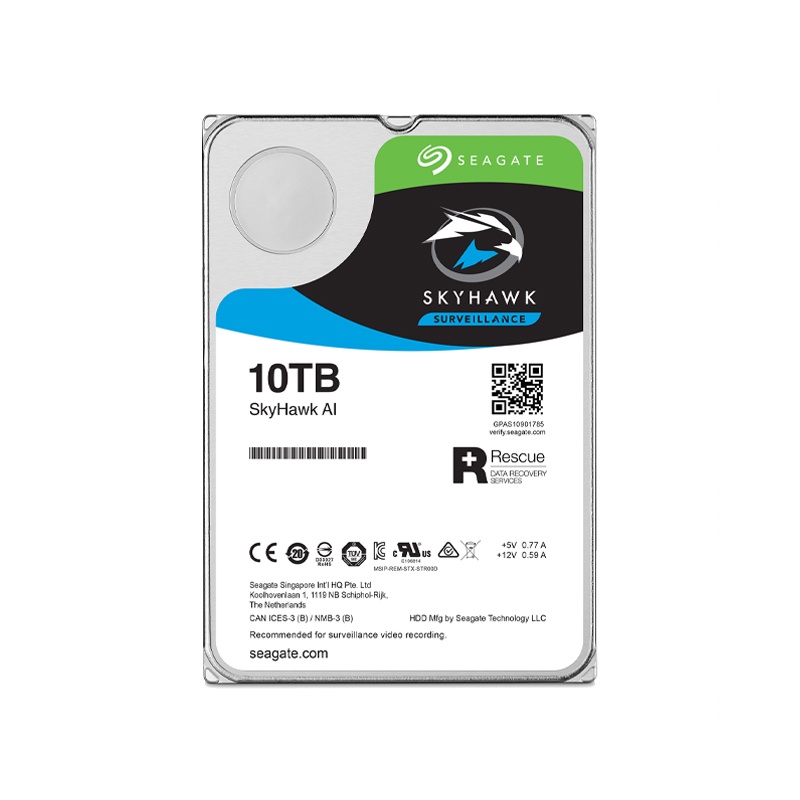 Ổ cứng cắm trong Seagate SkyHawk AI 3.5” chuyên dành cho camera