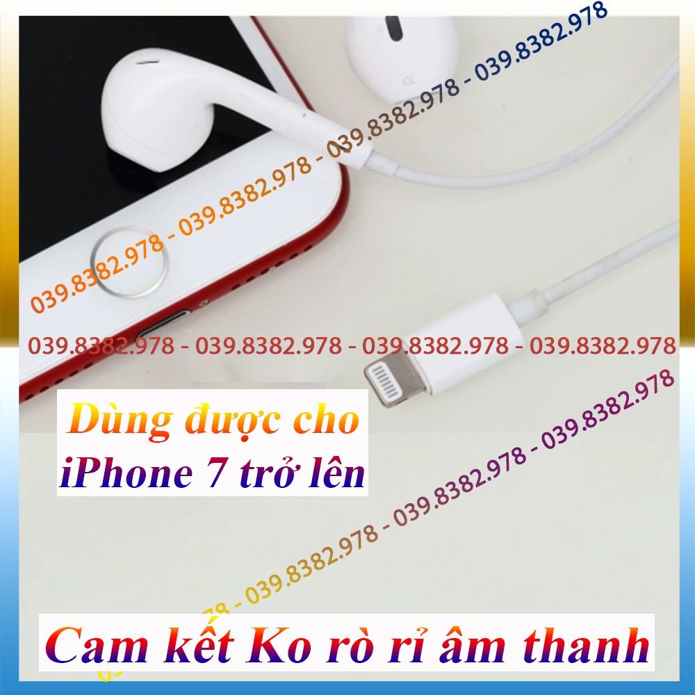 Tai Nghe có dây iPhone 7 8 Plus ✨FREESHIP✨ dùng được cho iPhone X XS Max iPhone 11 12 Pro Max Kết Nối Bluetooth