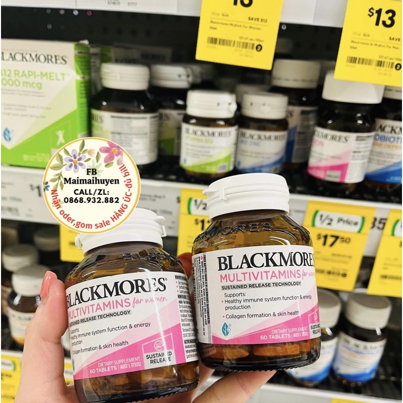 Vitamin Tổng Hợp Cho Nam/Nữ Blackmores lọ 60 viên