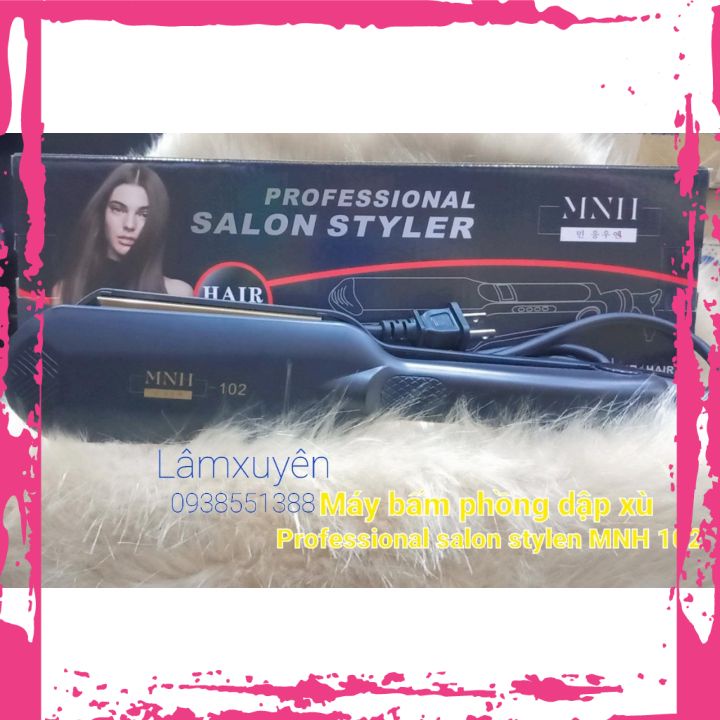 Máy bấm tóc MNH-102 bấm tóc xù đẹp,mềm bóng đẹp với chất liệu thép titan giúp Máy bấm êm, nhanh, không rít tóc