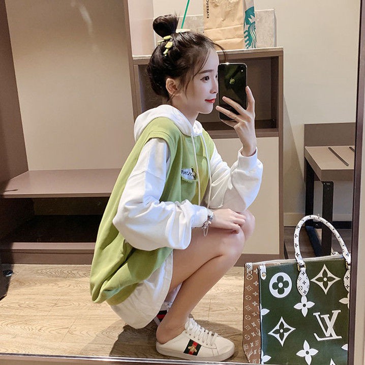 Áo Hoodie Dài Tay Phong Cách Hàn Quốc Cho Nữ Size S-2xl