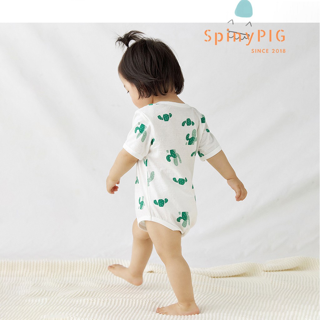 Bộ body cho bé sơ sinh 0-2 tuổi 100% cotton lỗ khí thoáng mát cho mùa hè