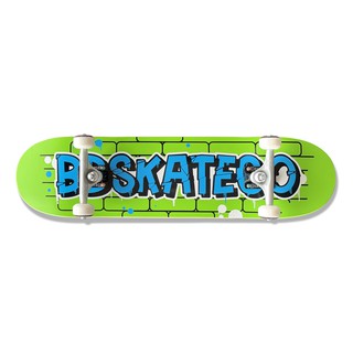 Ván trượt chuyên nghiệp Châu Âu - BDSKATECO COMPLETE GRAFFITI GREEN 8.0