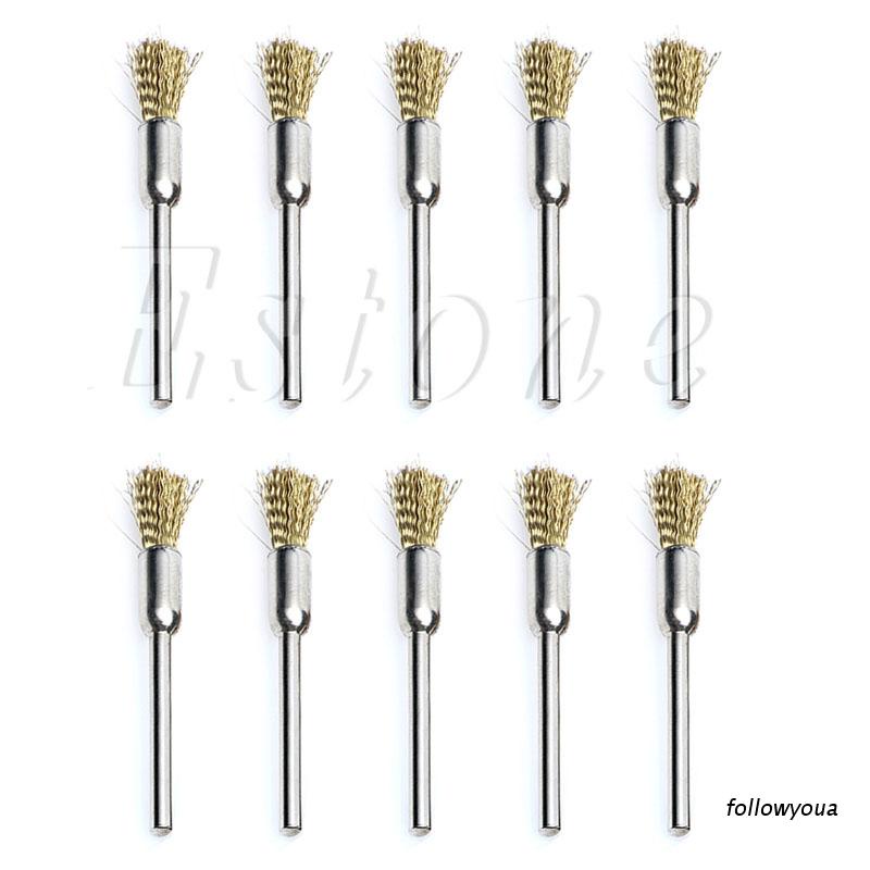 Bộ 10 Cọ Dây Đồng Mini 3mm X 5mm Cho Máy Mài / Khoan