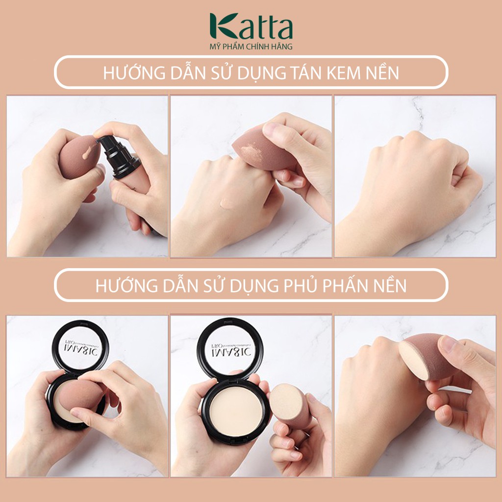 Mút tán kem nền cho da mịn không tì vết và tiết kiệm mỹ phẩm - Katta - KTPK168 | BigBuy360 - bigbuy360.vn