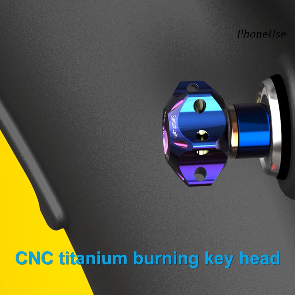 Vỏ Bọc Chìa Khóa Bằng Nhôm Titan Kèm Móc Khóa Dành Cho Xe Máy