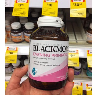 Tinh dầu Hoa Anh Thảo Blackmores Evening Primrose Oil 125 viên - Xuất xứ Úc